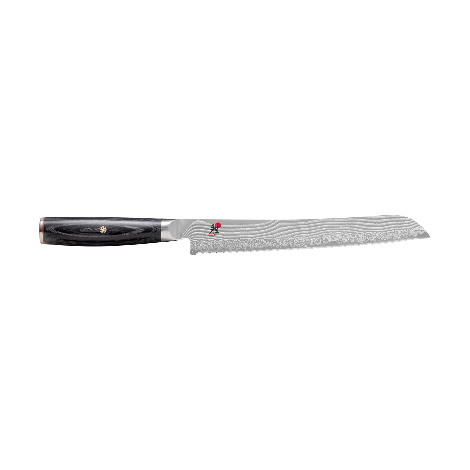 Cuchillo para pan 23 cm, Raw 5000FCD, Damasco-negro Miyabi