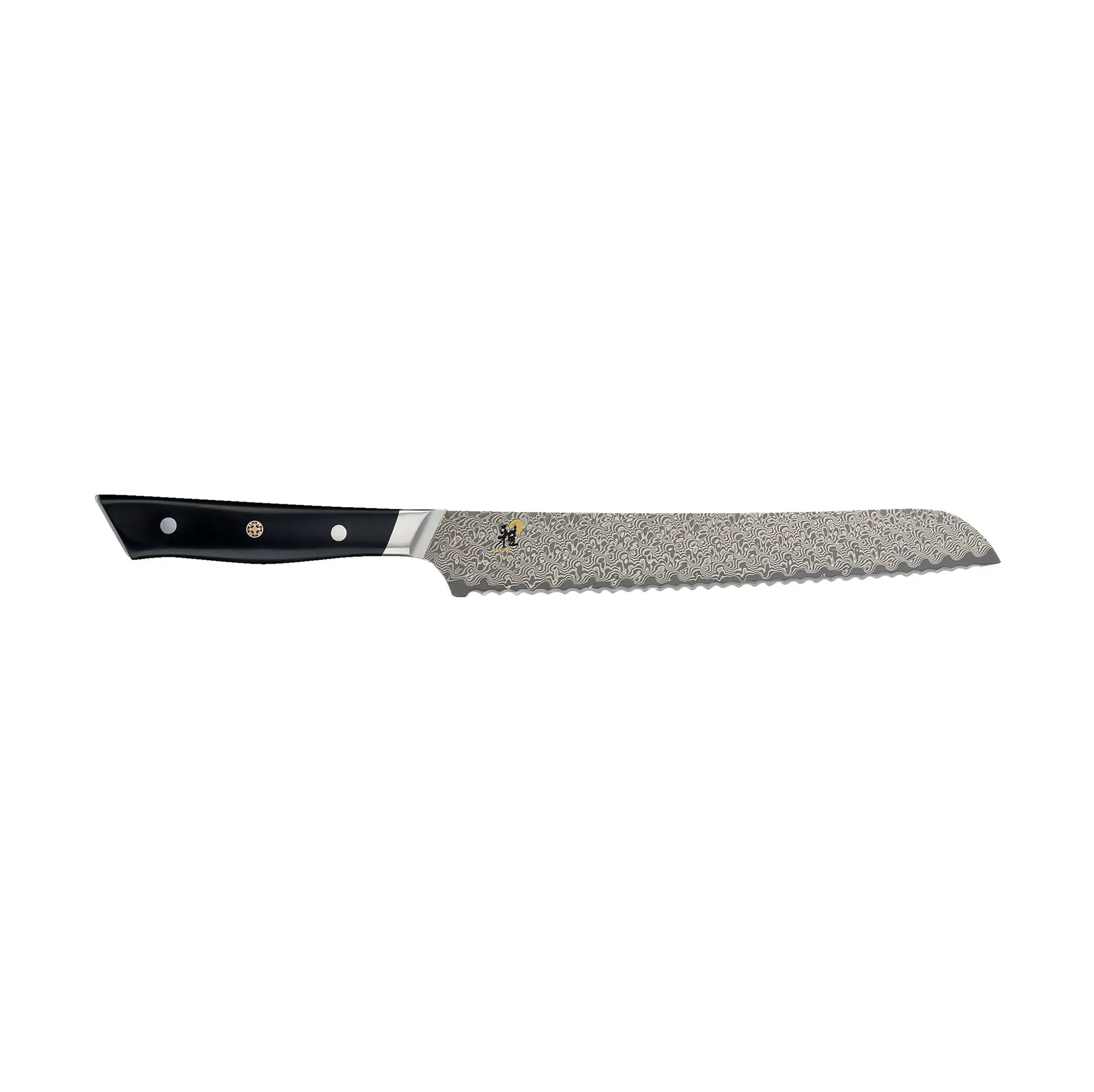 Cuchillo para pan 24 cm, Hibana 800DP, Damasco-negro Miyabi