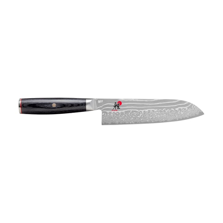 Cuchillo santoku Raw 5000FCD, 18 cm - Damasco-negro - Miyabi