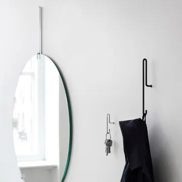2 Ganchos de pared Moebe small - Acero inoxidable - MOEBE