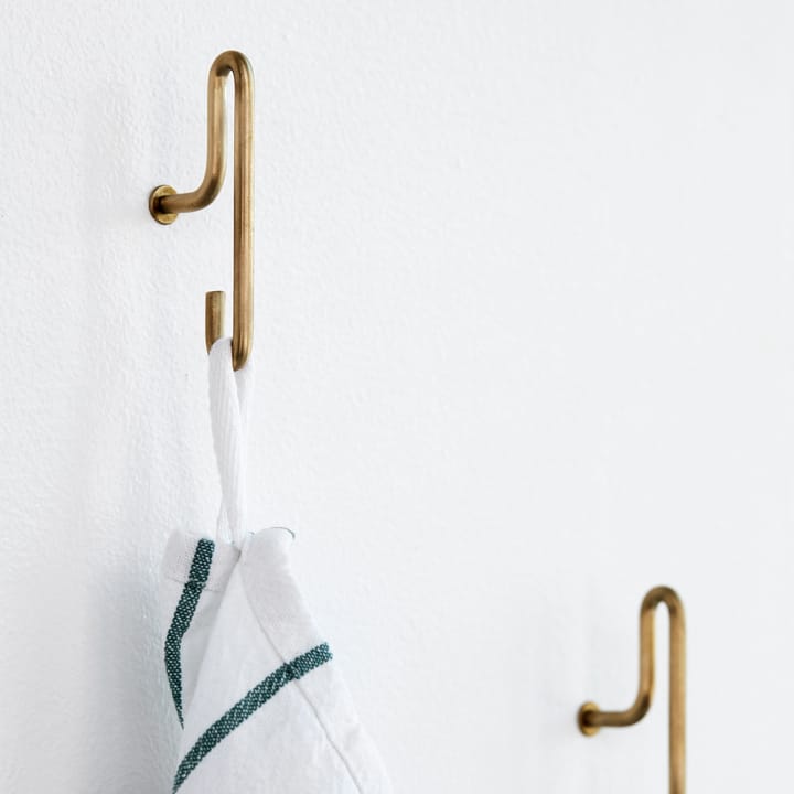 2 Ganchos de pared Moebe small, oro mate MOEBE