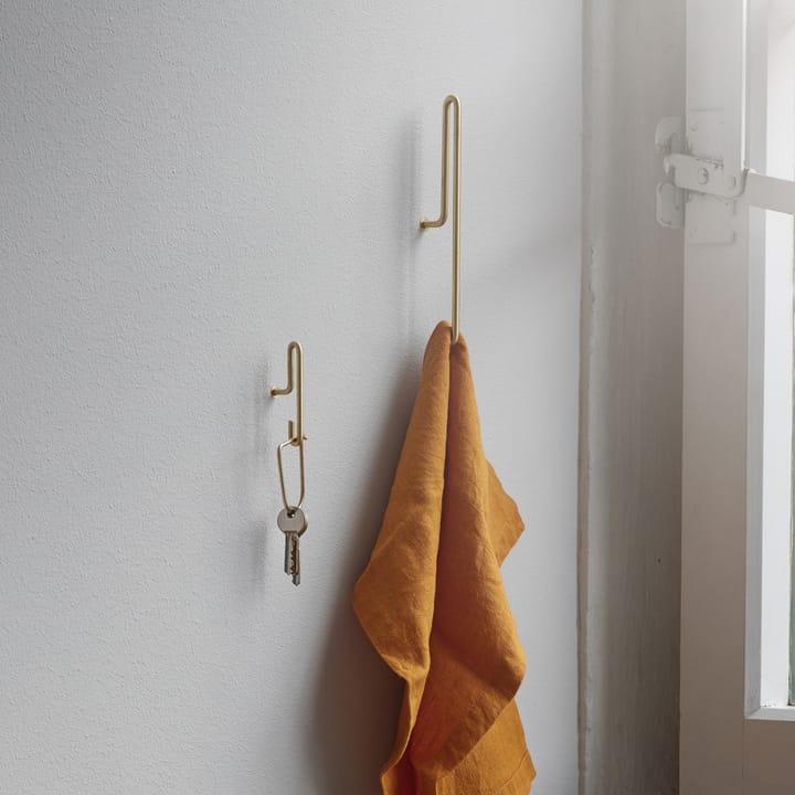 2 Ganchos de pared Moebe small, oro mate MOEBE