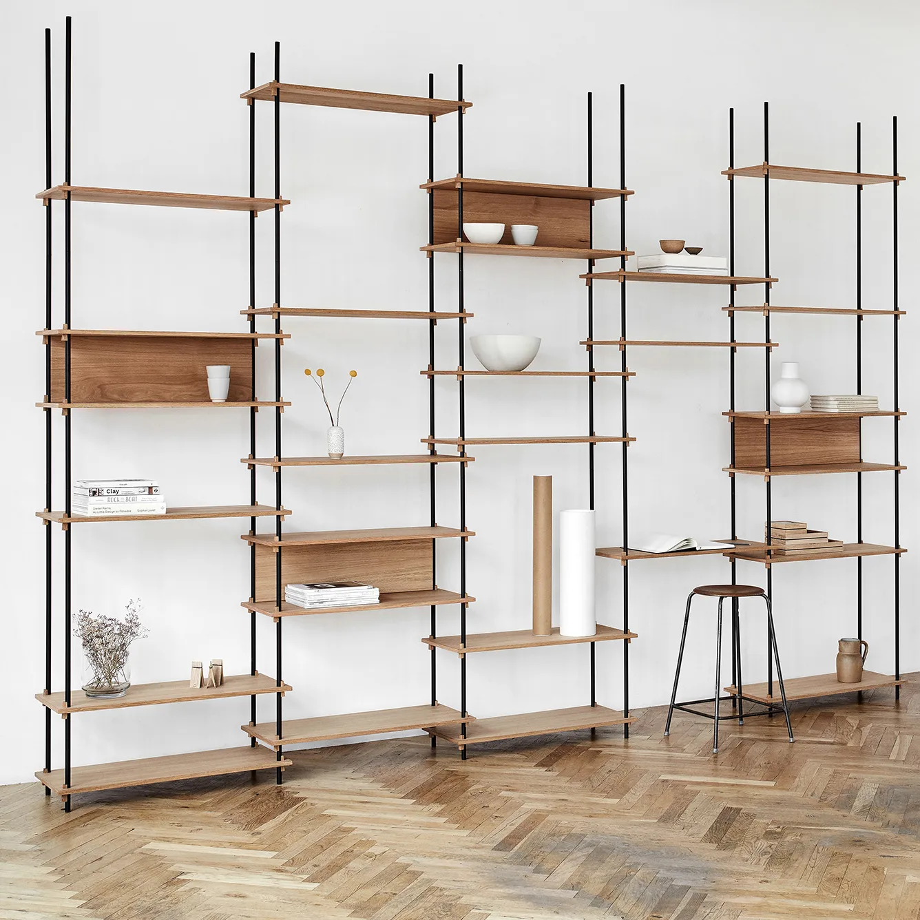 2 Patas para estantería Moebe 115 cm, negro MOEBE