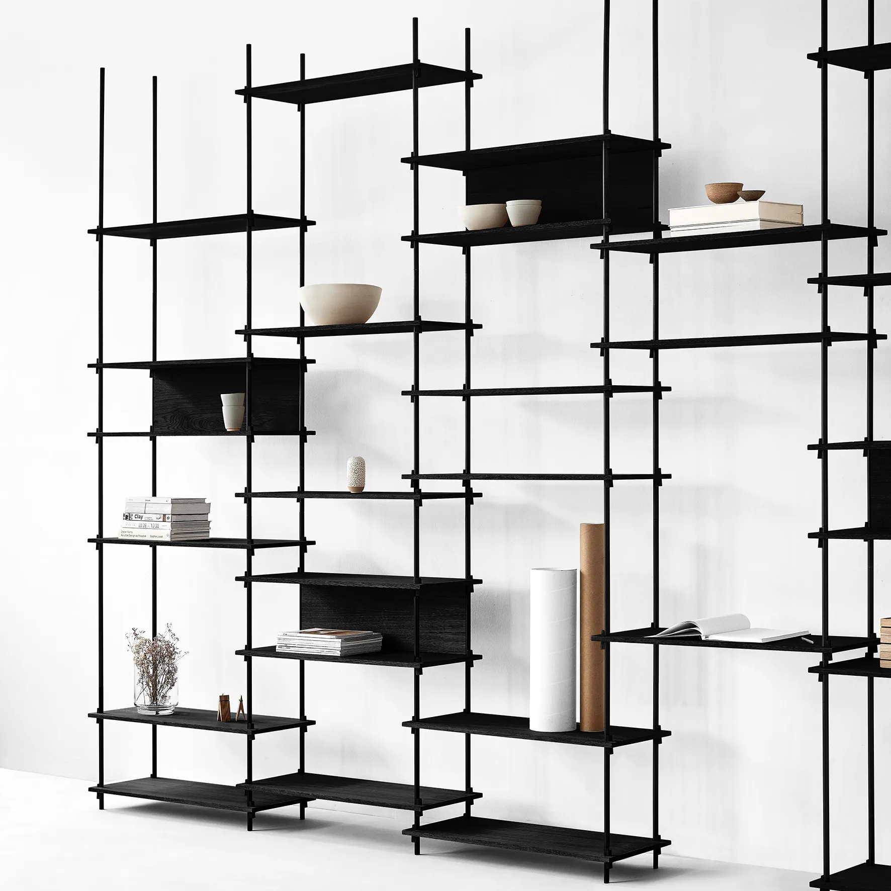 2 Patas para estantería Moebe 115 cm, negro MOEBE