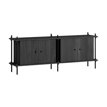 Aparador Shelving System - Black, 163×65×35 cm, S.65.2.D - MOEBE