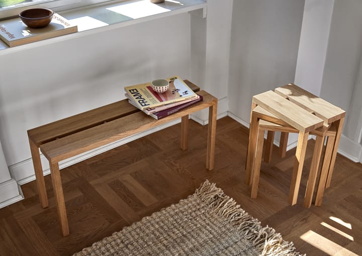 Banco Moebe Peg 90x27,5x44 cm, Roble MOEBE