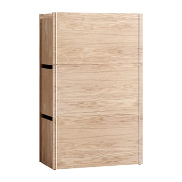 Caja de almacenaje de roble 33x60 cm - Wood, white - MOEBE