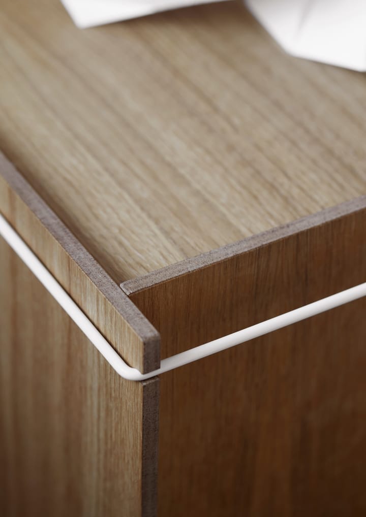 Caja de almacenaje de roble 33x60 cm, Wood, white MOEBE
