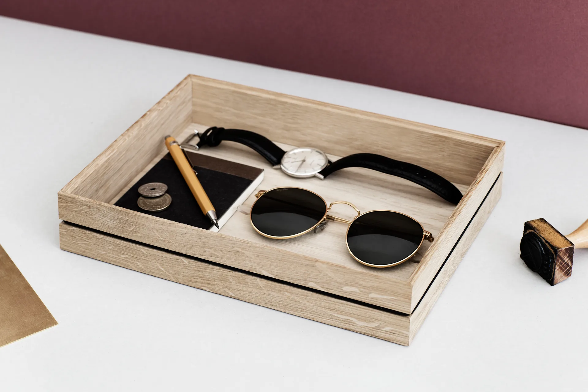 Caja de almacenaje Organise 17x25 cm, Wood MOEBE