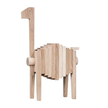 Escultura de roble Polygrif 21x32 cm - Wood, black - MOEBE