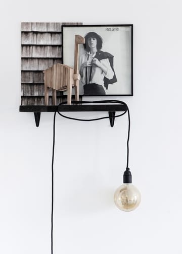 Escultura de roble Polygrif 21x32 cm - Wood, black - MOEBE
