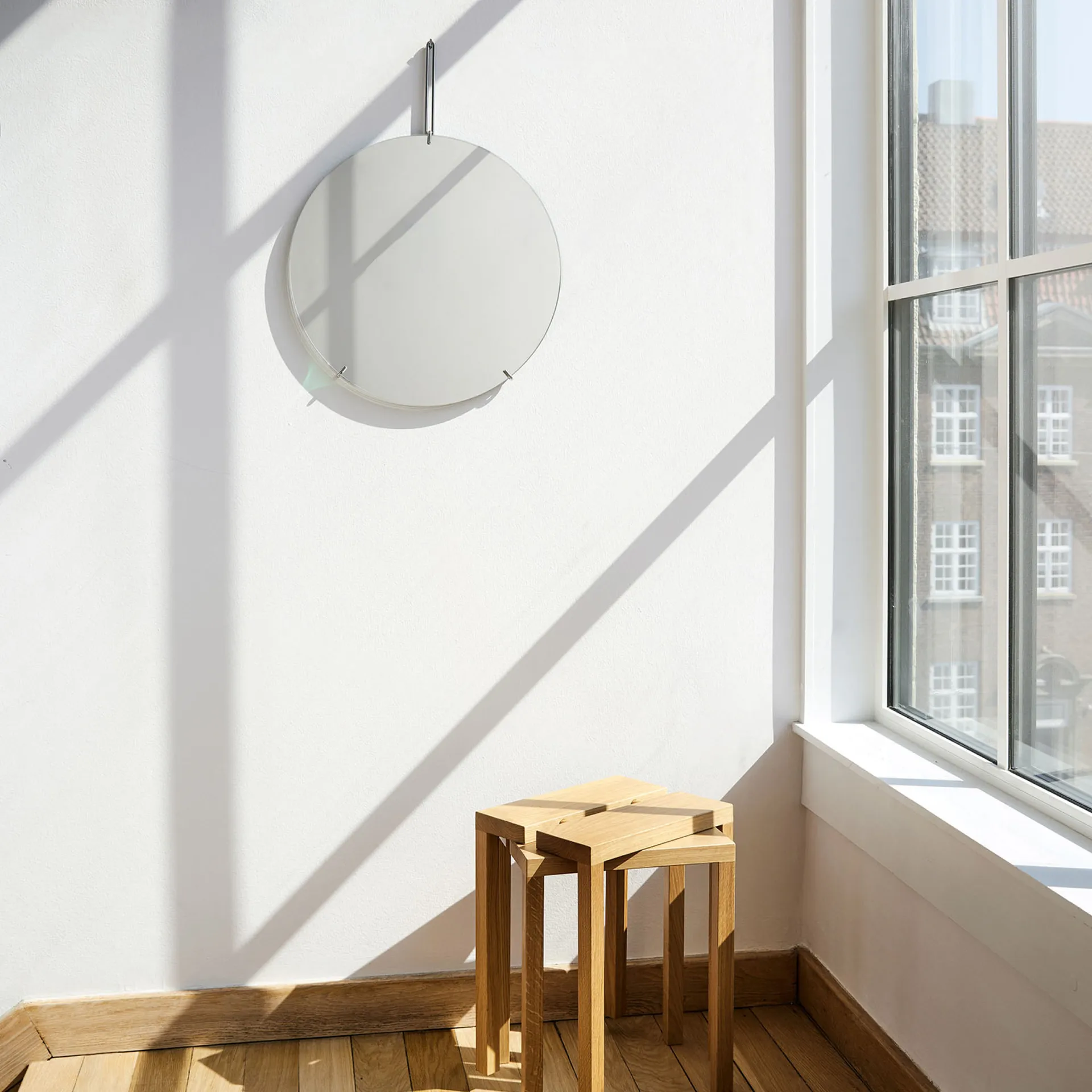 Espejo de pared Moebe Ø50 cm, Stainless steel MOEBE