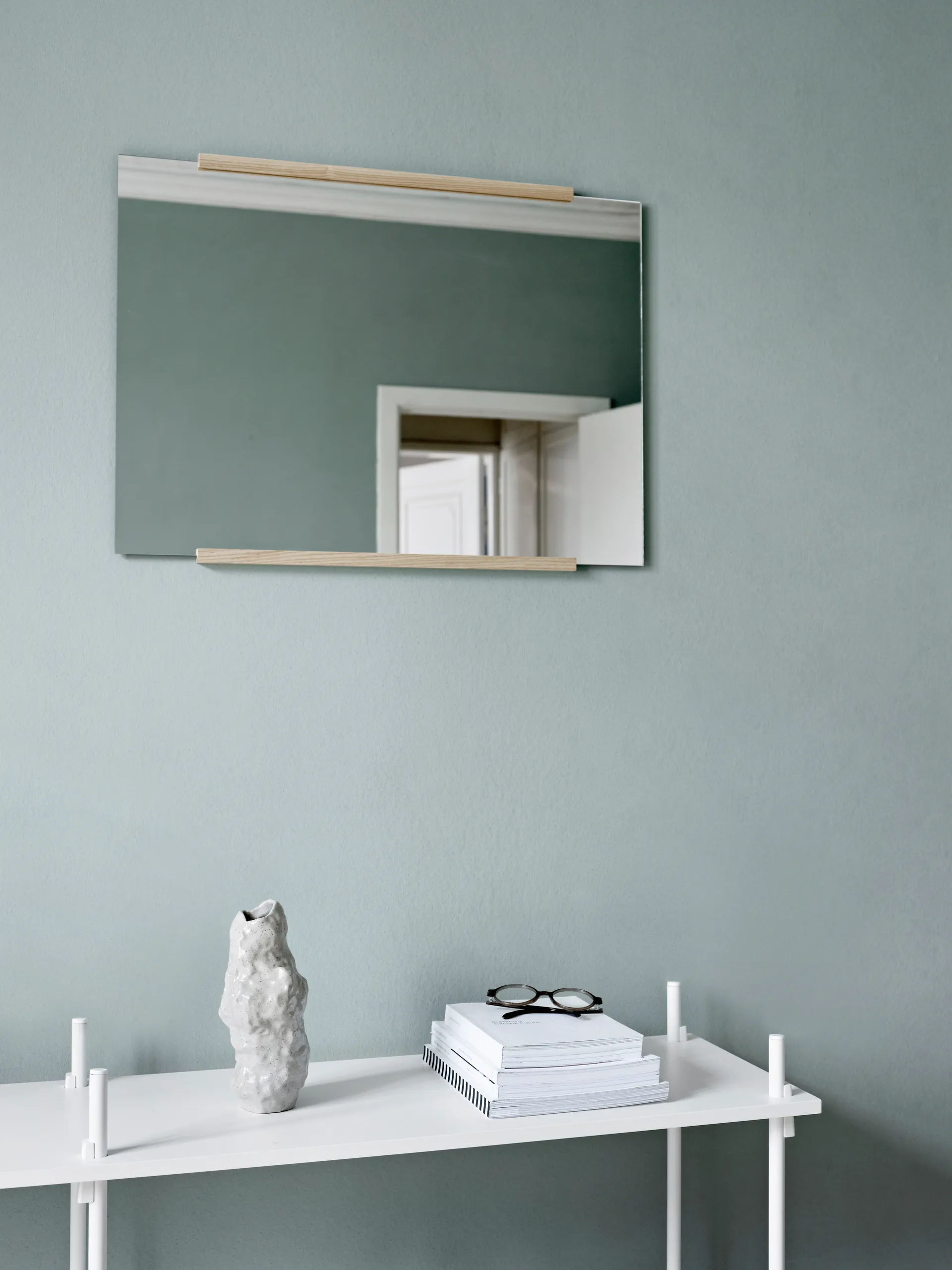 Espejo de pared rectangular 50x70 cm, Ash MOEBE