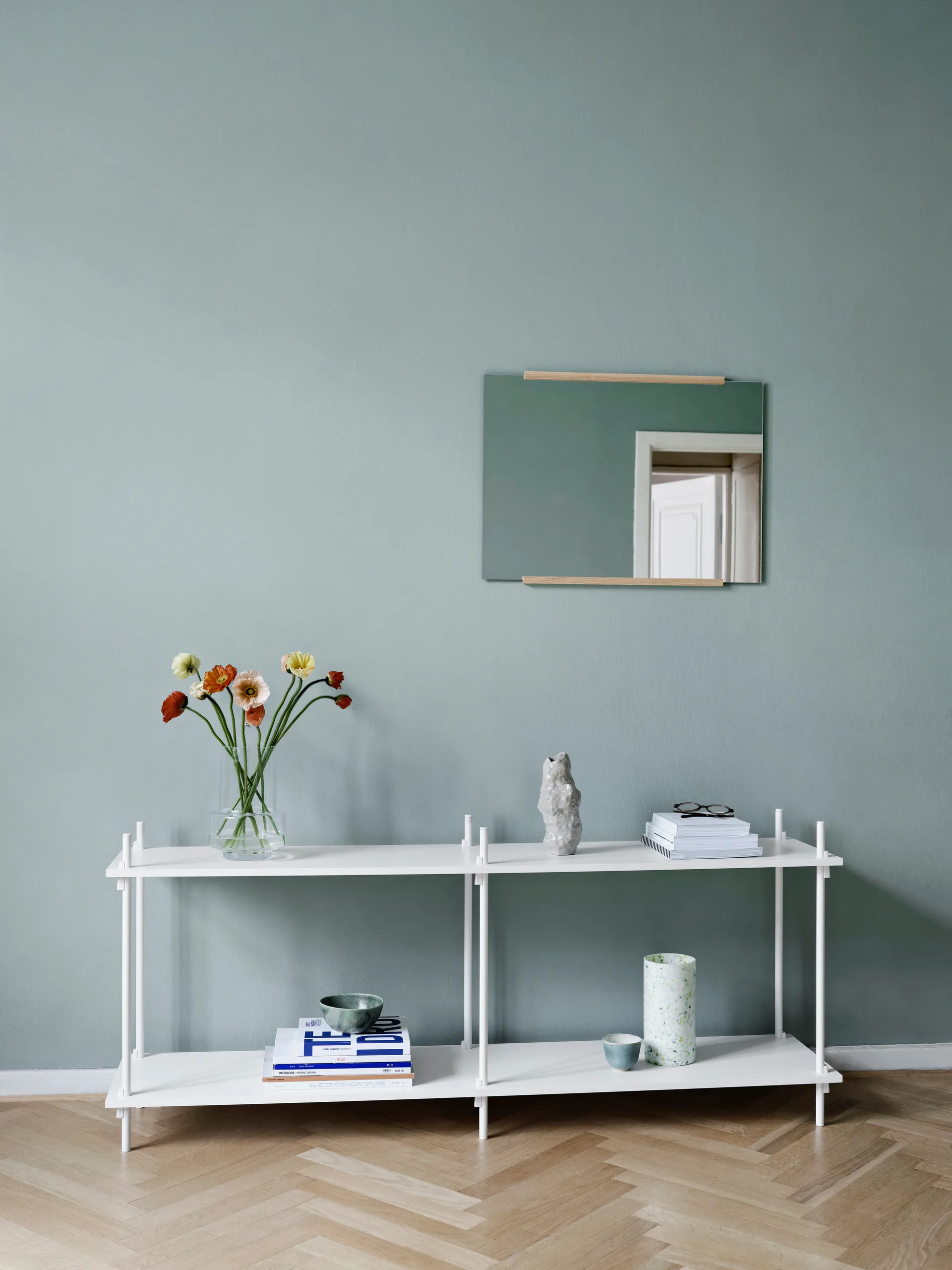 Espejo de pared rectangular 50x70 cm, Ash MOEBE