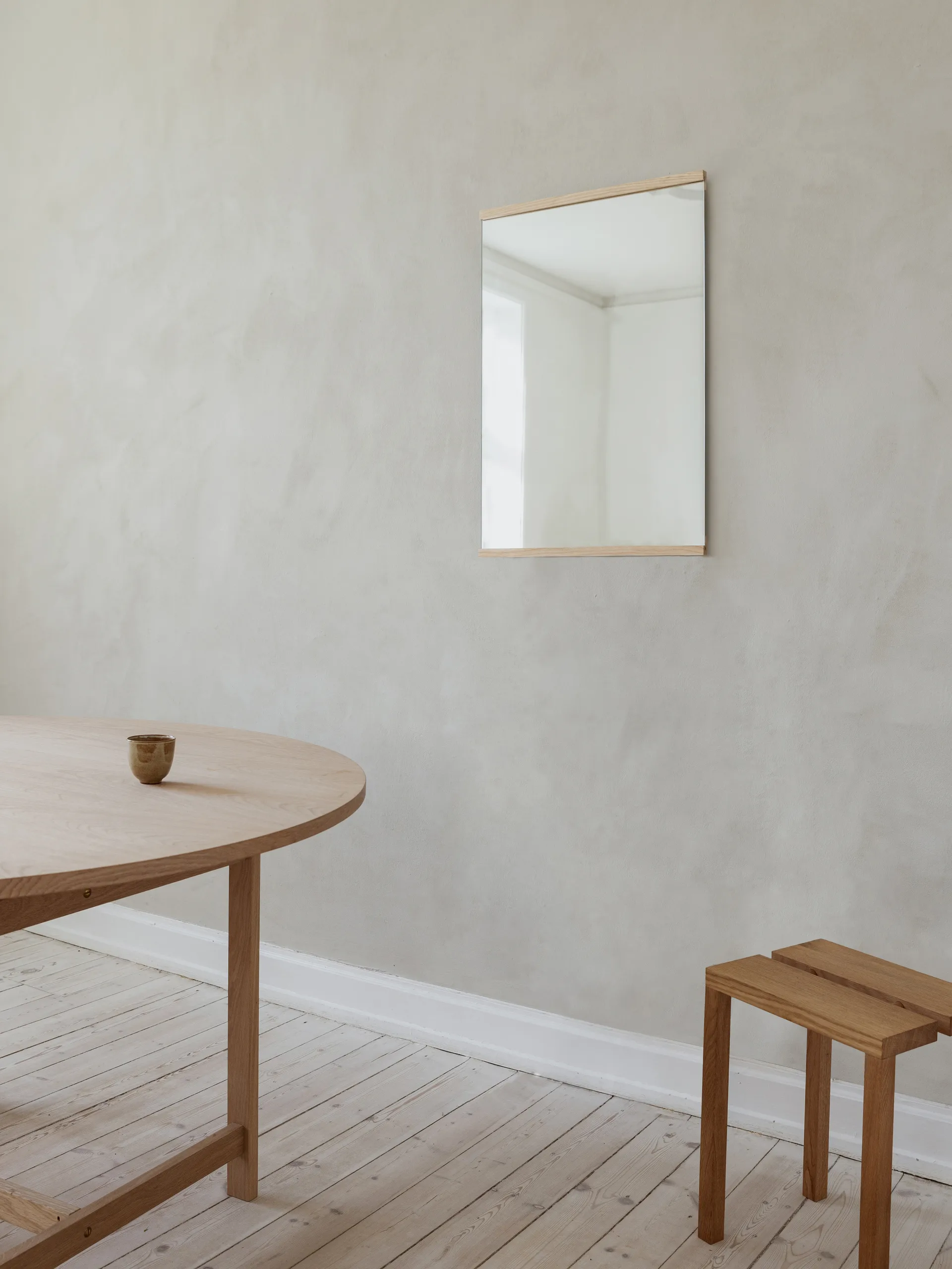 Espejo de pared rectangular 50x70 cm, Ash MOEBE