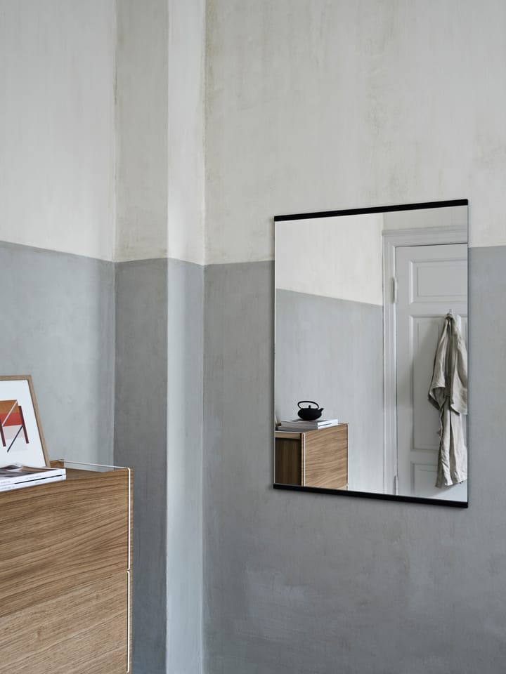 Espejo de pared rectangular 70x100 cm, Black MOEBE