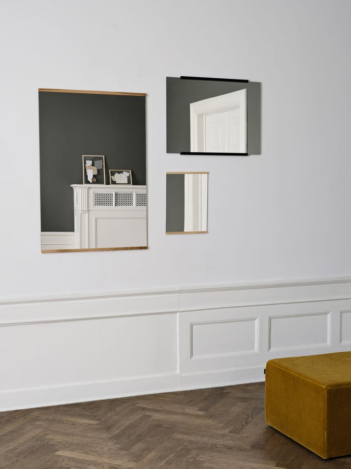 Espejo de pared rectangular 70x100 cm, Oak MOEBE