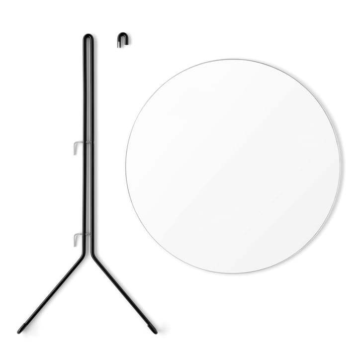 Espejo Moebe wall mirror Ø 70 cm, negro MOEBE
