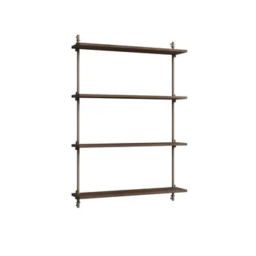 Estantería de pared Wall Shelving - Roble ahumado-warm grey, 92×115×17,5 cm, WS.115.1 - MOEBE