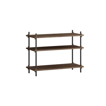 Estantería Shelving System Classic - Roble ahumado-black, 86×65×35 cm, S.65.1.A - MOEBE