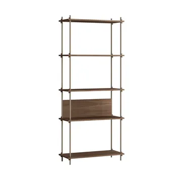 Estantería Shelving System Classic - Roble ahumado-warm grey, 86×200×35 cm, S.200.1.A - MOEBE