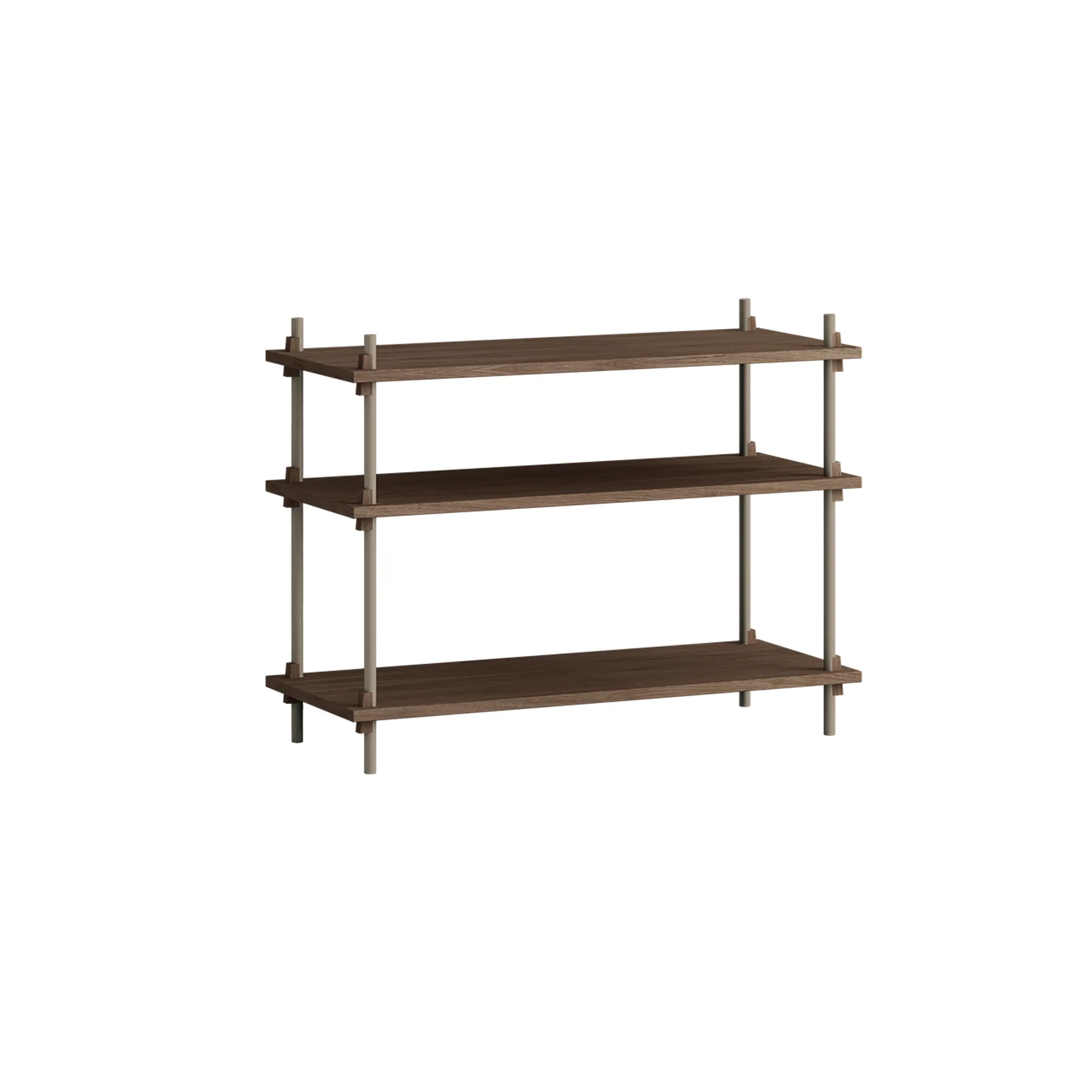 Estantería Shelving System Classic, Roble ahumado-warm grey, 86×65×35 cm, S.65.1.A MOEBE
