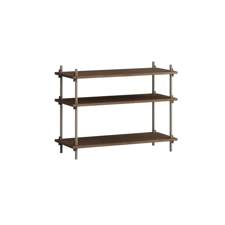 Estantería Shelving System Classic - Roble ahumado-warm grey, 86×65×35 cm, S.65.1.A - MOEBE
