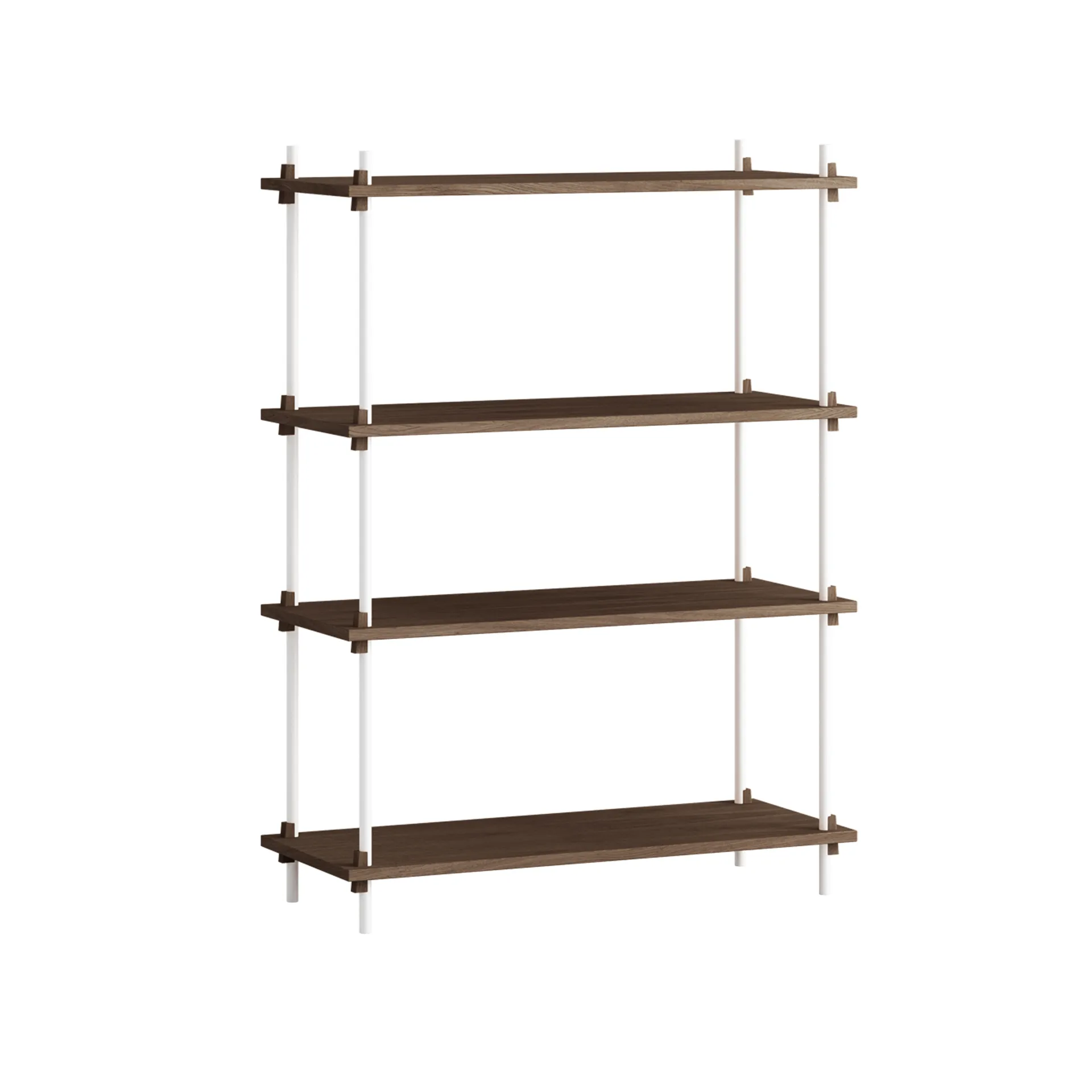 Estantería Shelving System Classic, Roble ahumado-white, 86×115×35 cm, S.115.1.A MOEBE