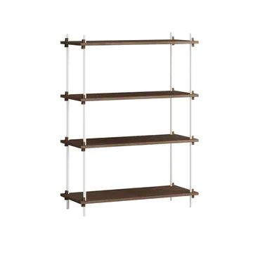 Estantería Shelving System Classic - Roble ahumado-white, 86×115×35 cm, S.115.1.A - MOEBE