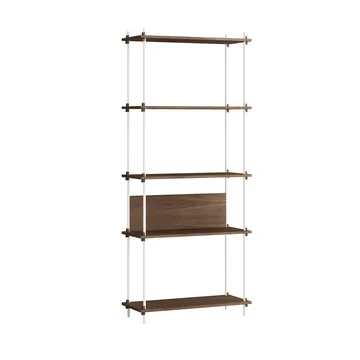 Estantería Shelving System Classic - Roble ahumado-white, 86×200×35 cm, S.200.1.A - MOEBE