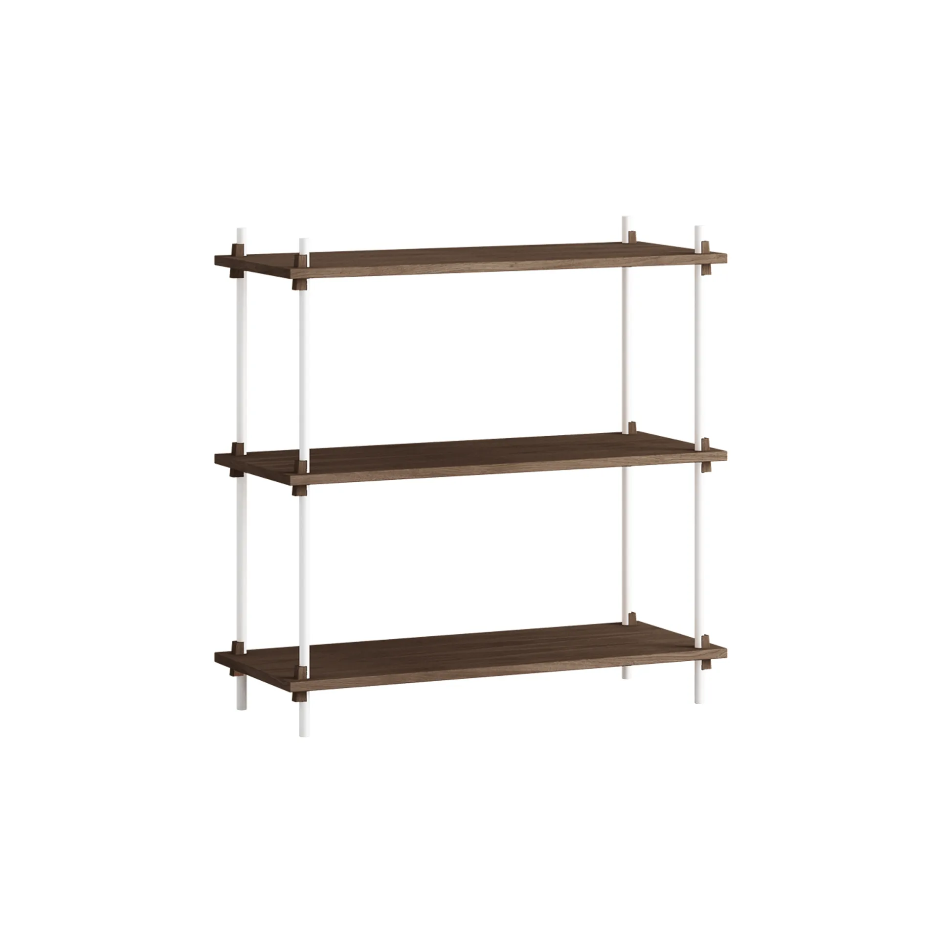 Estantería Shelving System Classic, Roble ahumado-white, 86×85×35 cm, S.85.1.A MOEBE