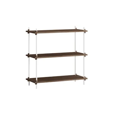 Estantería Shelving System Classic - Roble ahumado-white, 86×85×35 cm, S.85.1.A - MOEBE