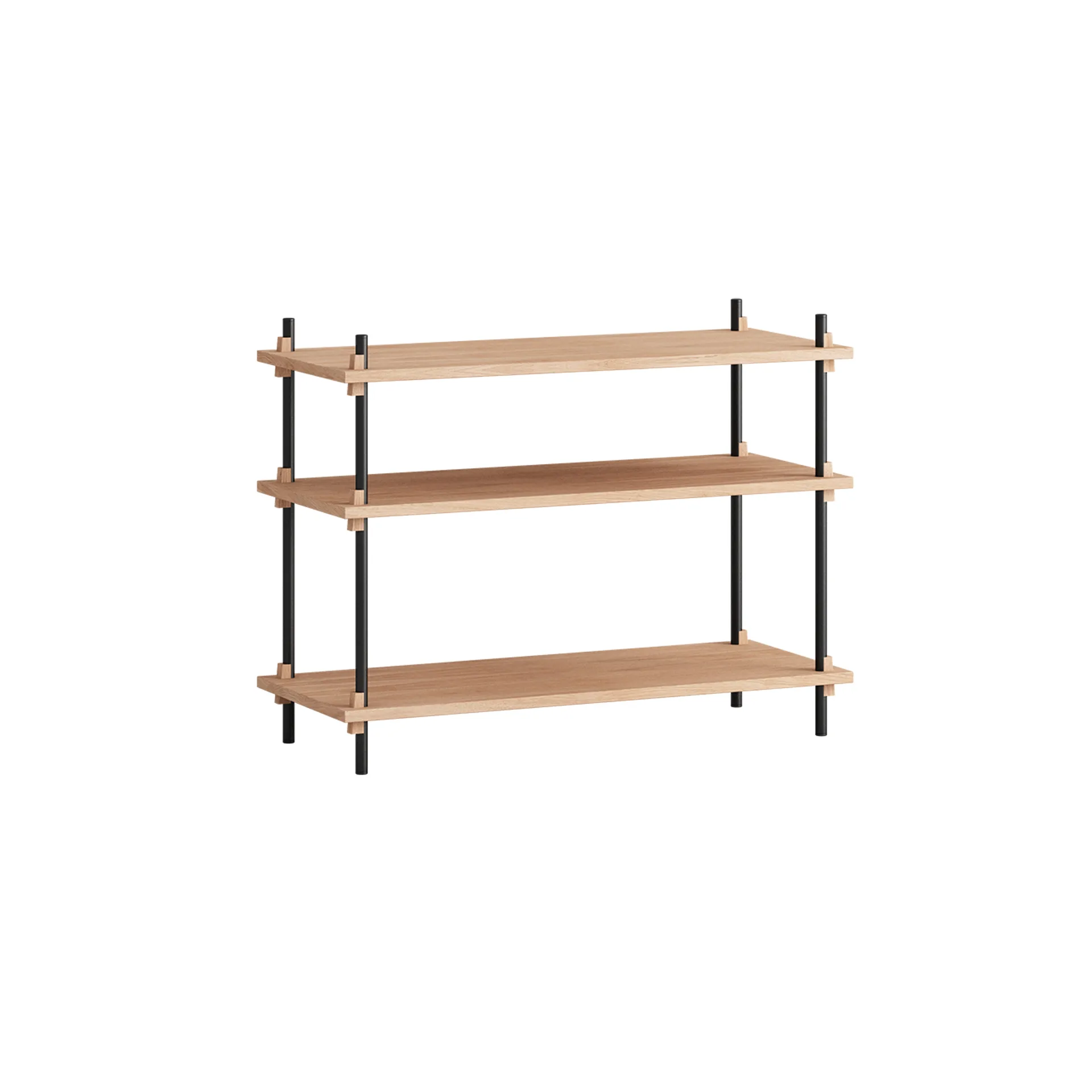 Estantería Shelving System Classic, Roble-black, 86x65x35 cm, S.65.1.A MOEBE