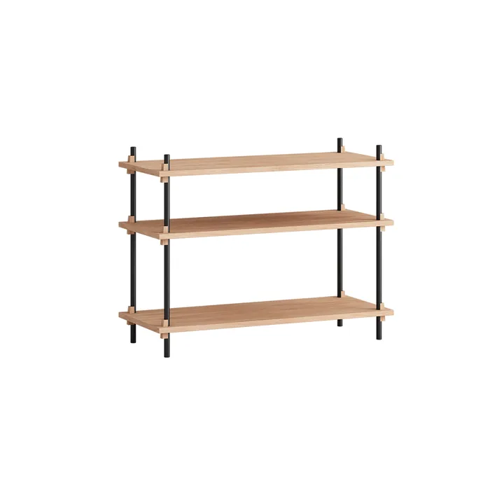 Estantería Shelving System Classic - Roble-black, 86x65x35 cm, S.65.1.A - MOEBE