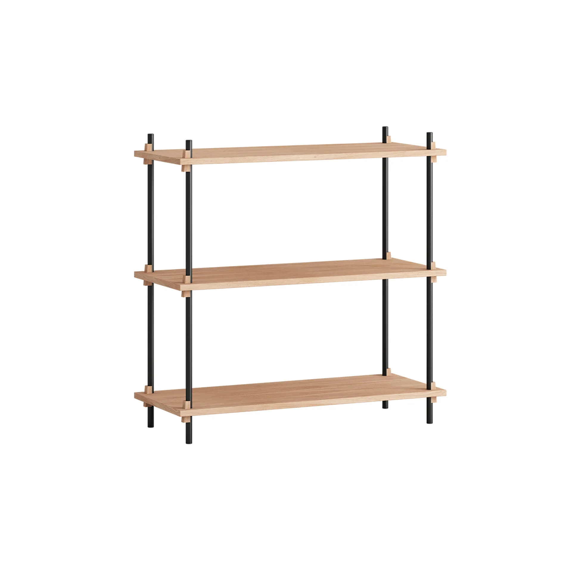 Estantería Shelving System Classic, Roble-black, 86x85x35 cm, S.85.1.A MOEBE