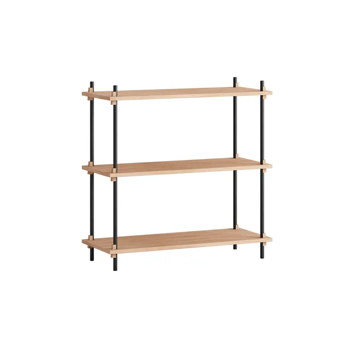 Estantería Shelving System Classic - Roble-black, 86x85x35 cm, S.85.1.A - MOEBE