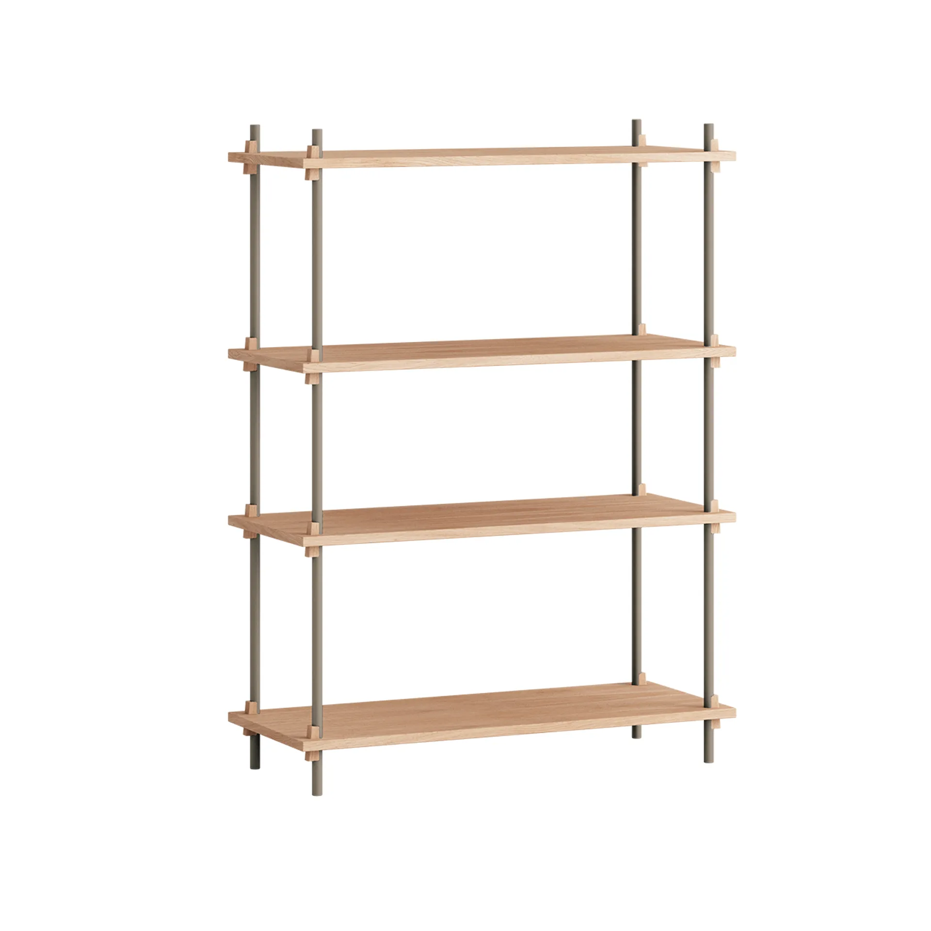 Estantería Shelving System Classic, Roble-warm grey, 86×115×35 cm, S.115.1.A MOEBE