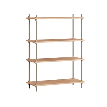 Estantería Shelving System Classic - Roble-warm grey, 86×115×35 cm, S.115.1.A - MOEBE