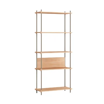 Estantería Shelving System Classic - Roble-warm grey, 86×200×35 cm, S.200.1.A - MOEBE