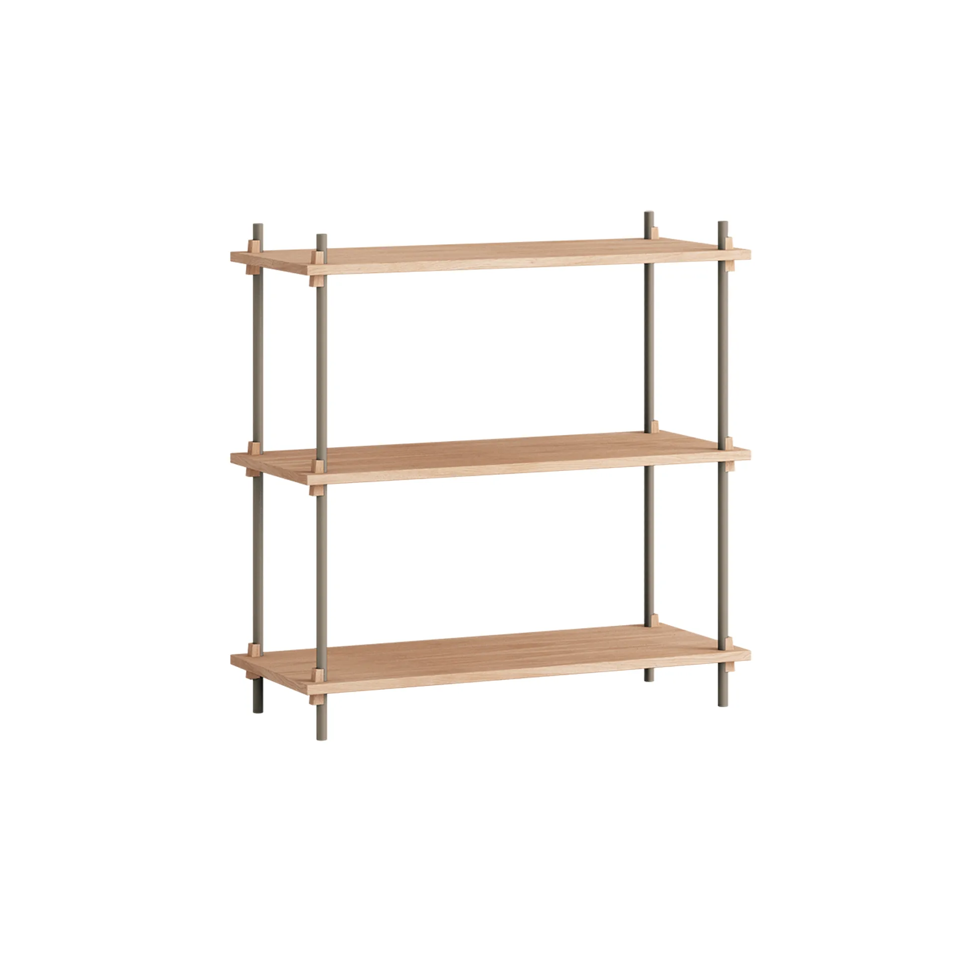 Estantería Shelving System Classic, Roble-warm grey, 86×85×35 cm, S.85.1.A MOEBE