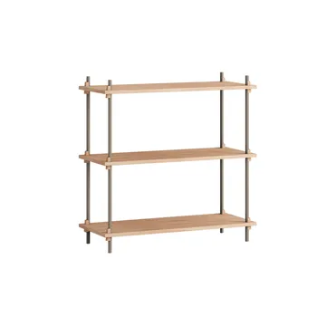 Estantería Shelving System Classic - Roble-warm grey, 86×85×35 cm, S.85.1.A - MOEBE