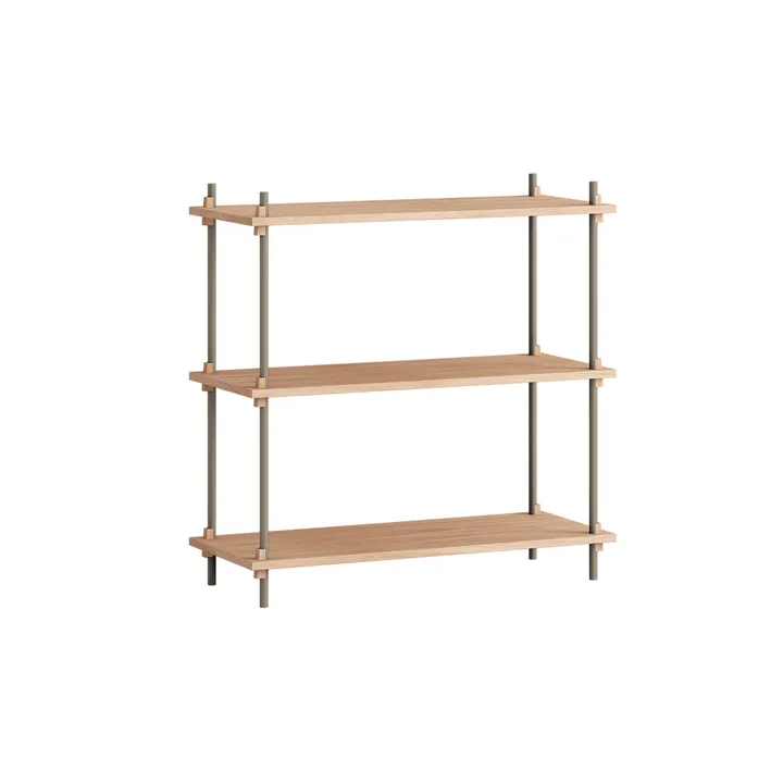 Estantería Shelving System Classic - Roble-warm grey, 86×85×35 cm, S.85.1.A - MOEBE