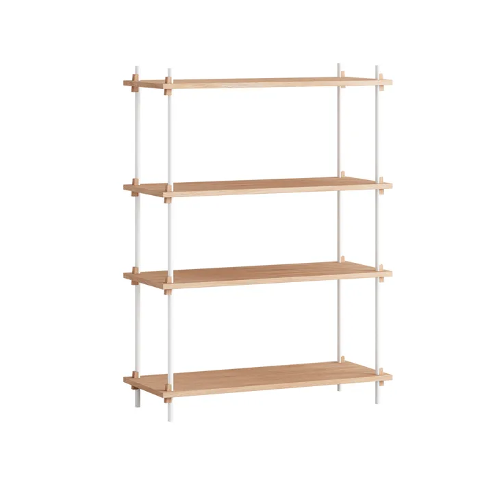 Estantería Shelving System Classic - Roble-white, 86×115×35 cm, S.115.1.A - MOEBE
