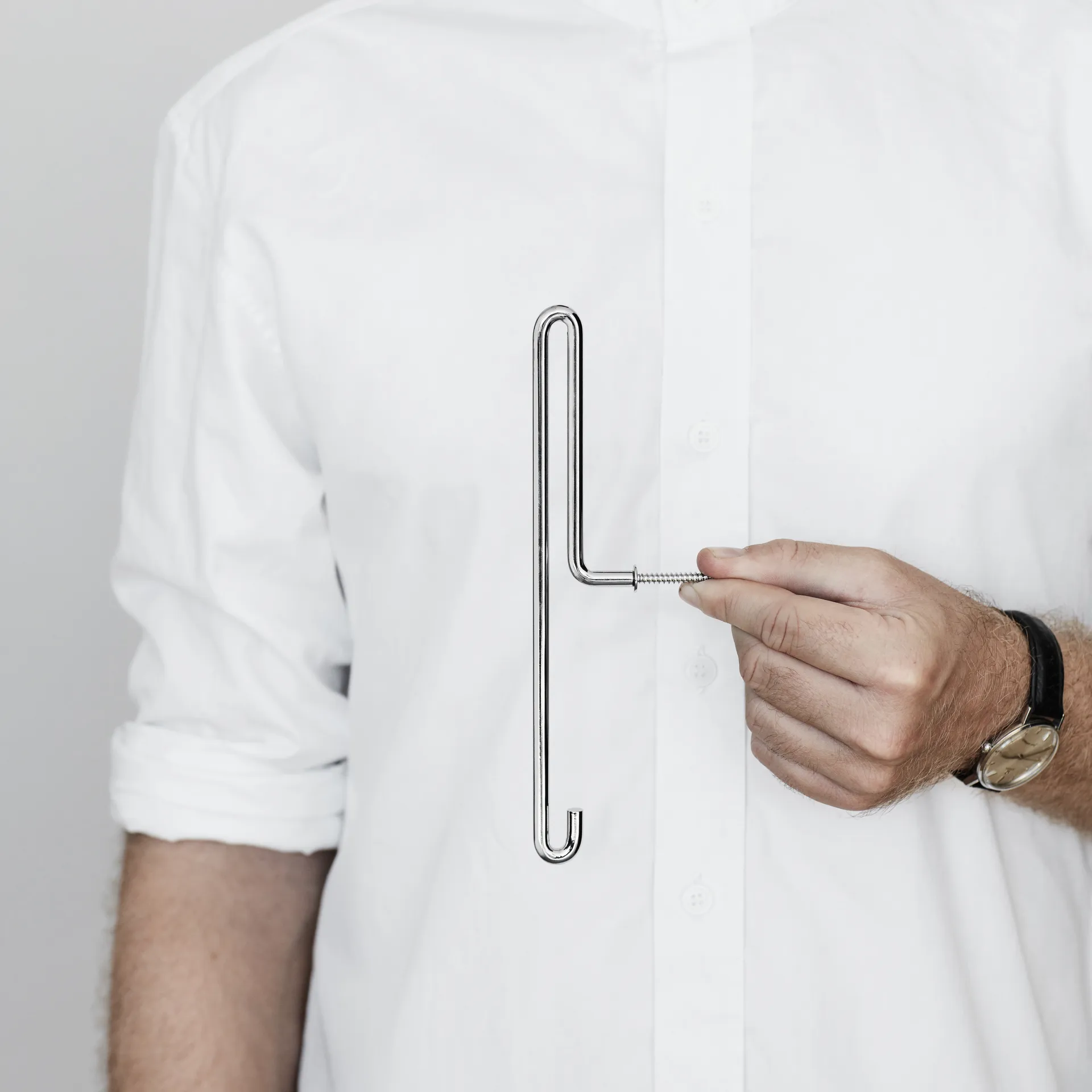 Gancho Moebe Wall hook large, Acero inoxidable MOEBE