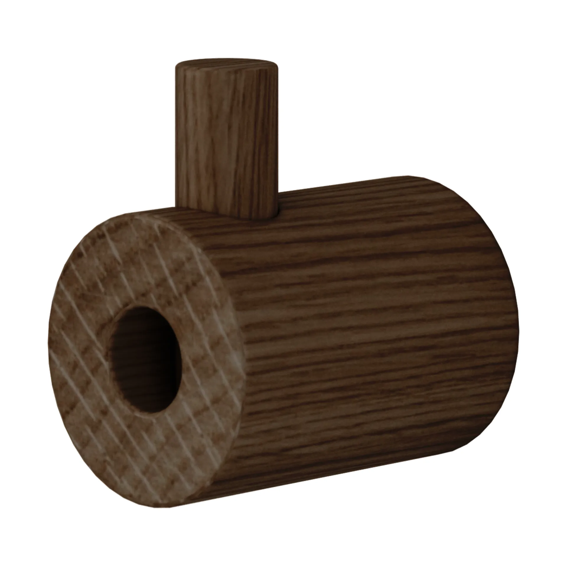 Gancho Moebe wooden wall hook, Roble ahumado MOEBE