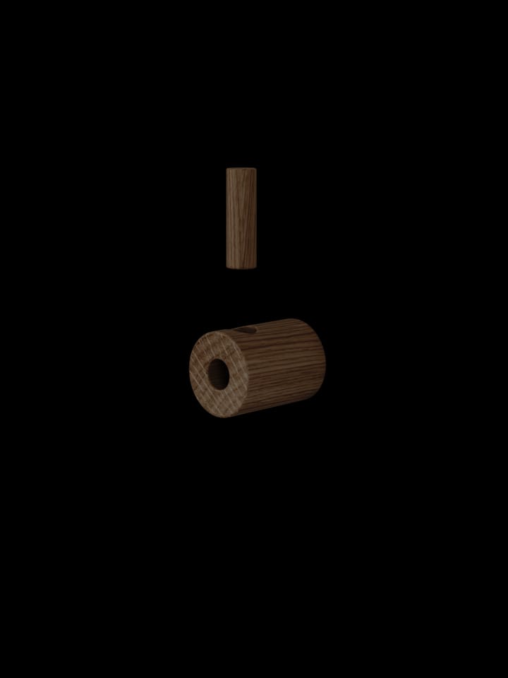 Gancho Moebe wooden wall hook, Roble ahumado MOEBE
