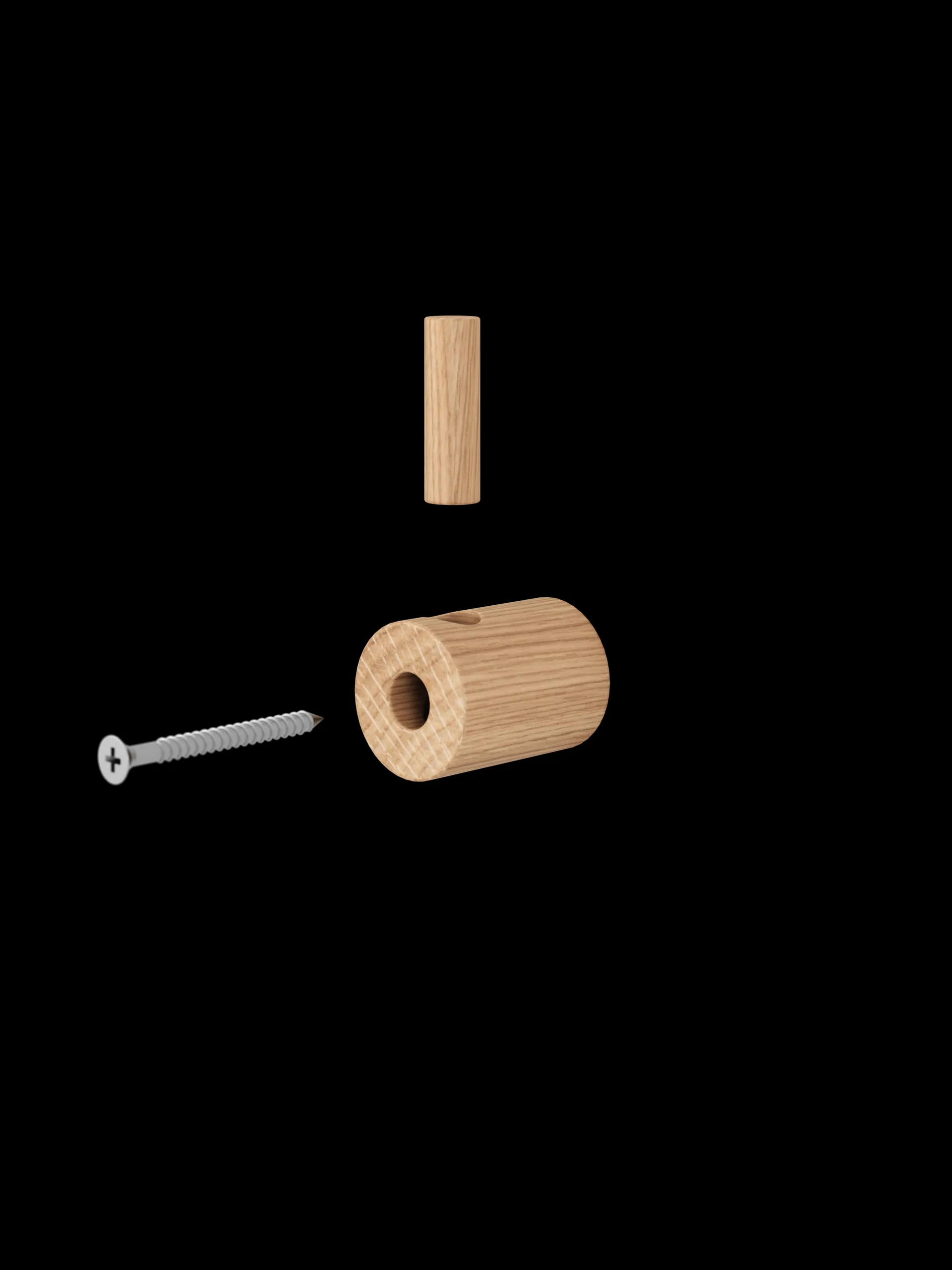Gancho Moebe wooden wall hook, Roble MOEBE