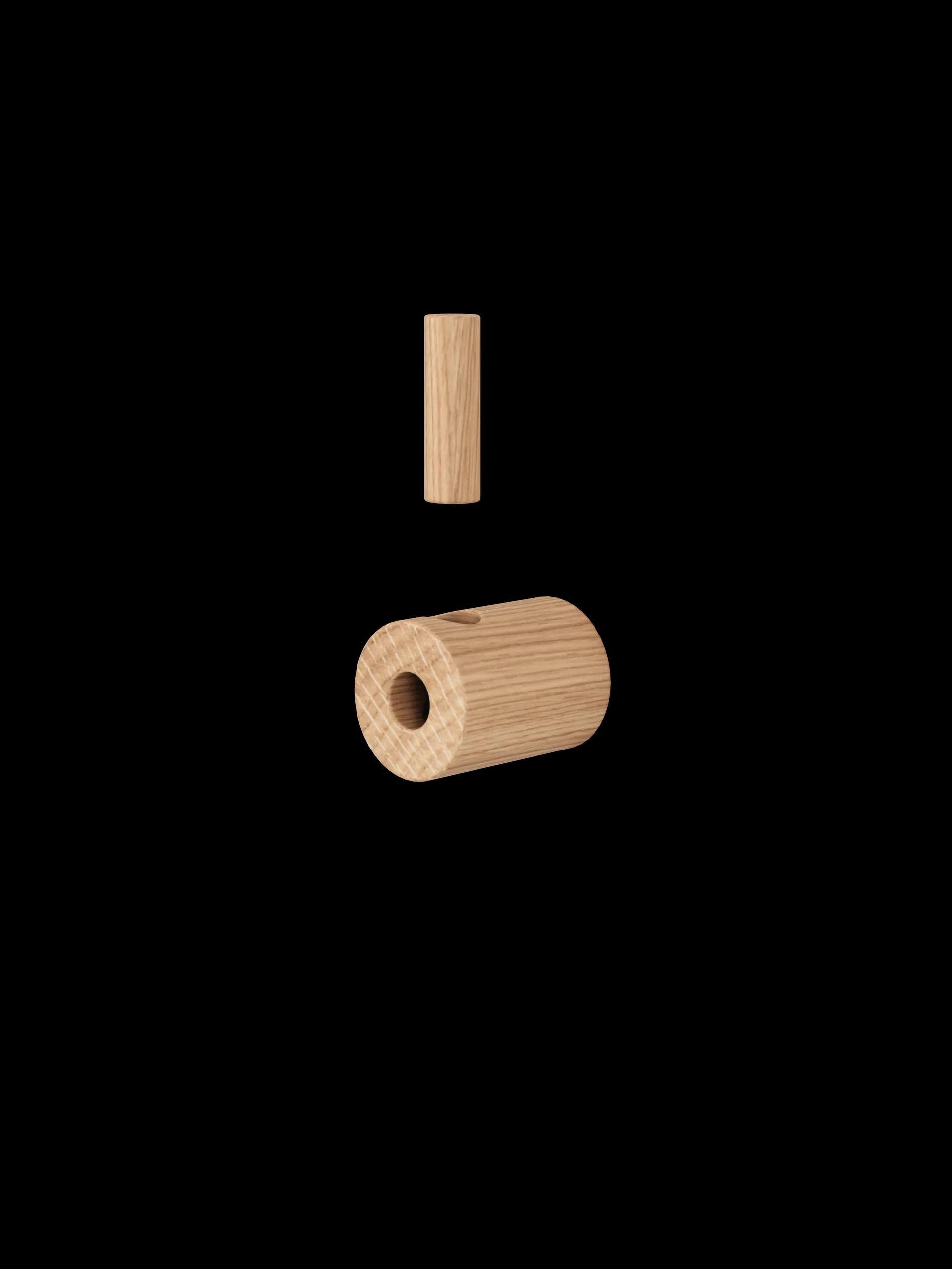 Gancho Moebe wooden wall hook, Roble MOEBE