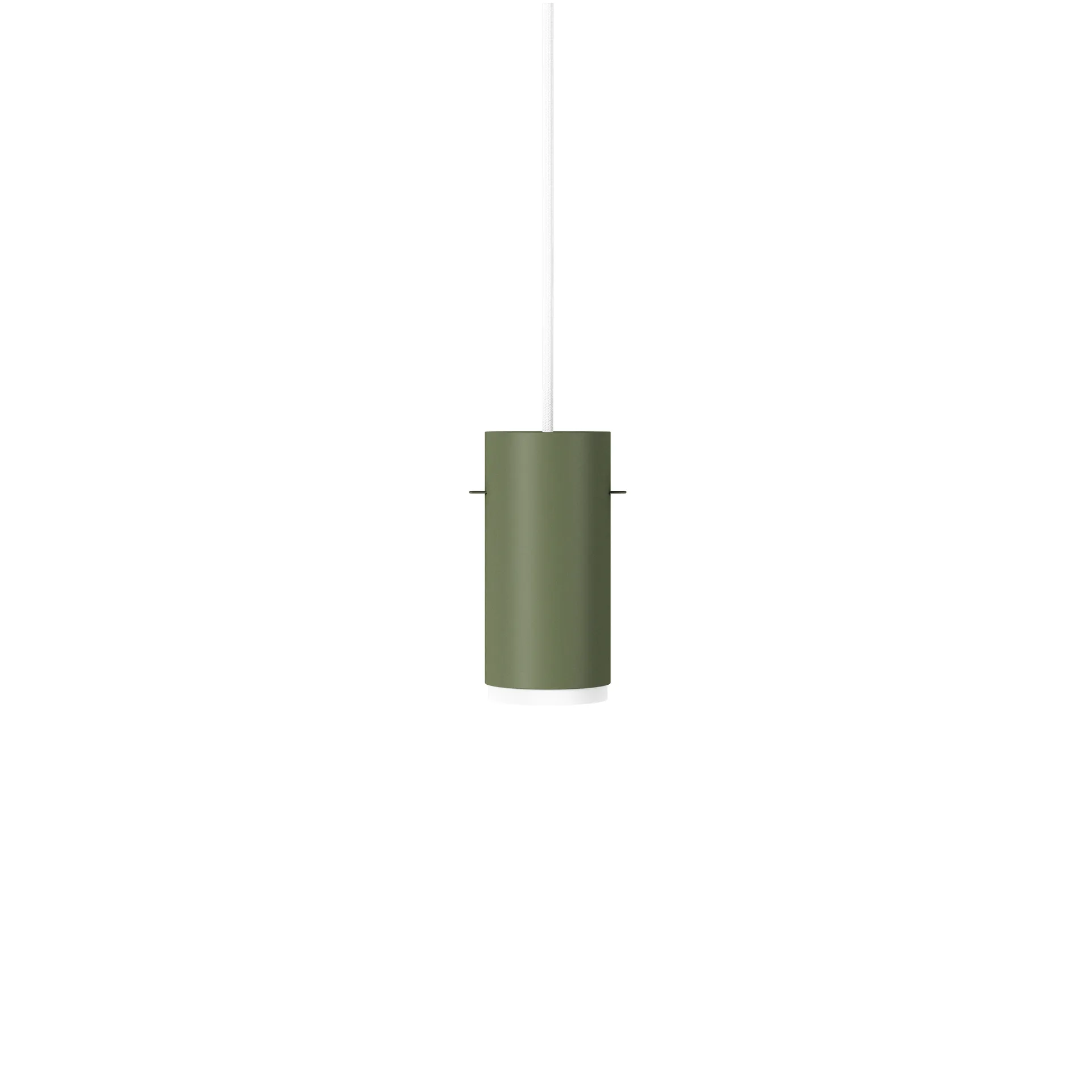 Lámpara colgante Moebe Tube small Ø8 cm, Pine green MOEBE