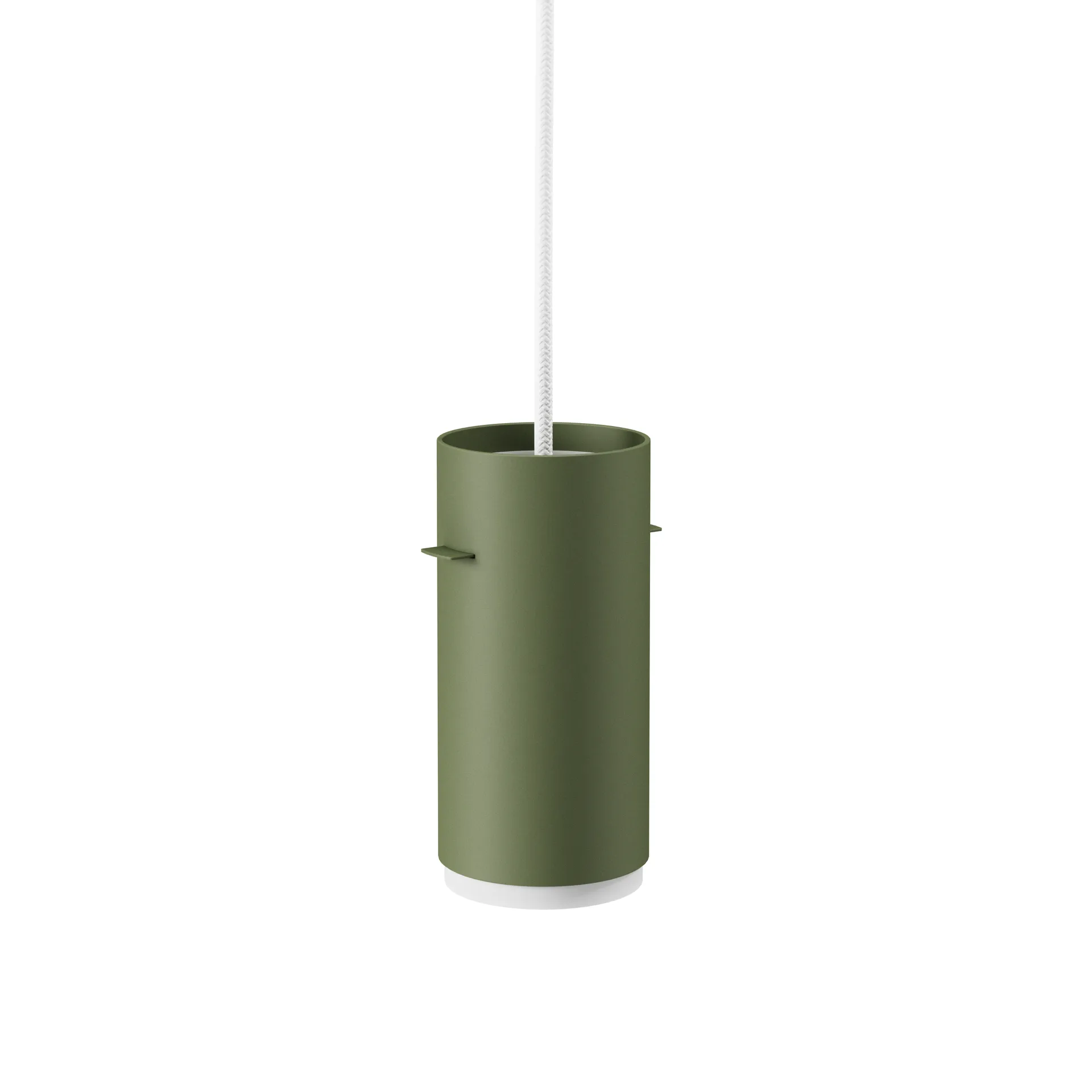 Lámpara colgante Moebe Tube small Ø8 cm, Pine green MOEBE